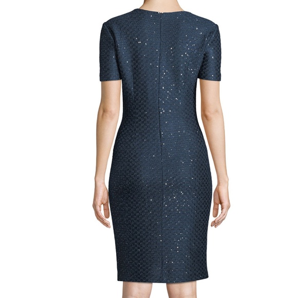Cocktail Dress in Sequin Knit by St John - Picture 2 of 5